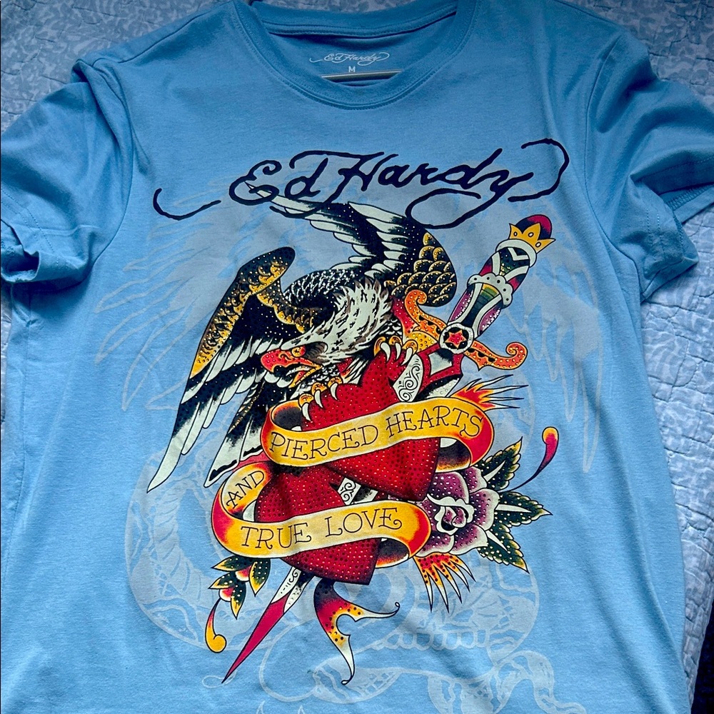 Gemstone Don Ed Hardy Y2k Tee